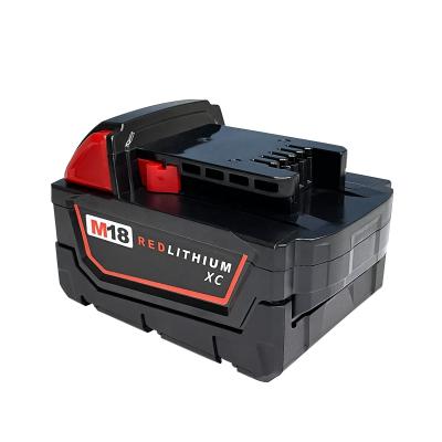 China Power Tool Battery For Milwaukee M18 18V 6.0Ah High Capacity Battery For Milwaukee Fuel M18 Battery 48-11-1850 48-11-1860 for sale