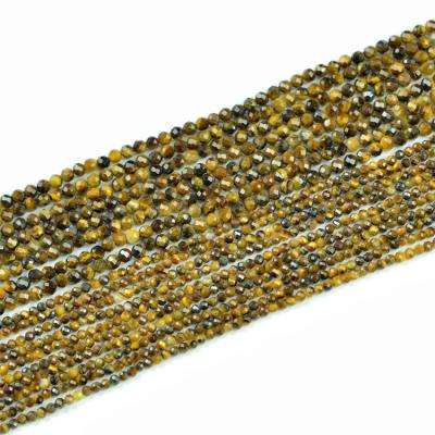 China DIY Jewelry Making Precious Small Faceted Round Beads Wholesale Natural High Quality Custom 2mm 3mm Loose Beads for sale