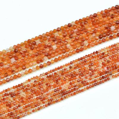 China DIY Jewelry Making Wholesale Natural High Quality Custom 3mm Faceted Round Beads 2mm Small Loose Beads for sale