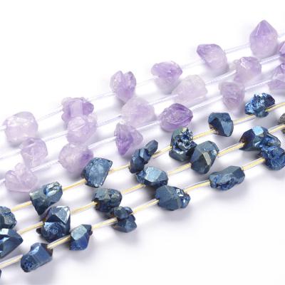 China Art Factory Hot Sales Genuine Folk Crystal Natural Bead Drusilla Amethyst Bracelet For Jewelry Making for sale