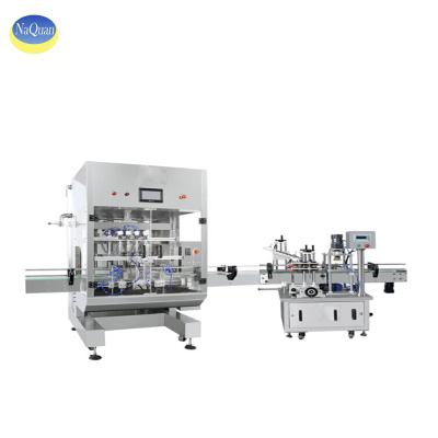 China Food Plant 4 Heads Block Sauce Paste Filling Machine For 50-500g for sale