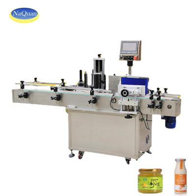 China Food Round Bottles Automatic Sticker Labeling Machine For Cans Round Bottles for sale