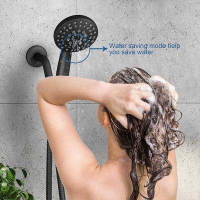 China 2020 Hot Shower SS6701BK Modern Design Xiamen Black Body Shower Without Jet , Black Shower Mixer for sale