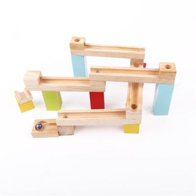 China DIY TOYS Advantage Intelligence Intelligence Ball Hot Selling Slide Blocks Wooden Toy Track Ball Education for sale