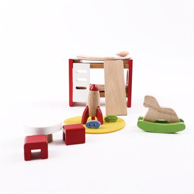 China DIY TOYS Hot Selling Pretend Play Games Education Toys Tiny Wooden Kids Room For Children for sale