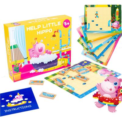 China DIY TOYS Hot Selling Educational Kindergarten Learning Jigsaw Puzzle Game, Wooden Puzzle Jigsaw Board Game for Kids for sale