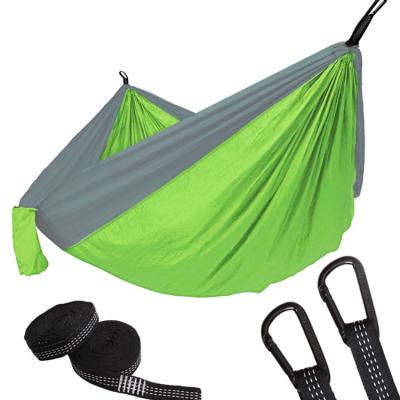 China Modern Wholesale Custom Outdoor Camping 2 Person Durable Nylon Portable Indoor Adult Hammock With Tree Strap for sale