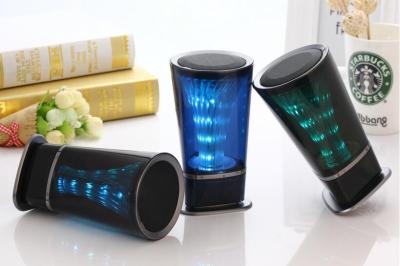 China 2016 New style popular wireless portable mini colorful LED lamp bluetooth speaker for home theater for sale