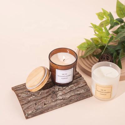 China Wholesale Glass Scented Jar Aromatherapy Candles Private Label Soy Wax Fragrance Candle Scented Candles for sale