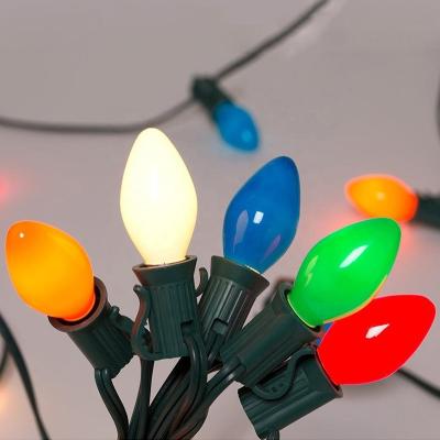 China Waterproof C7 Christmas String Ceramic Lights for Outdoor Decoration for sale