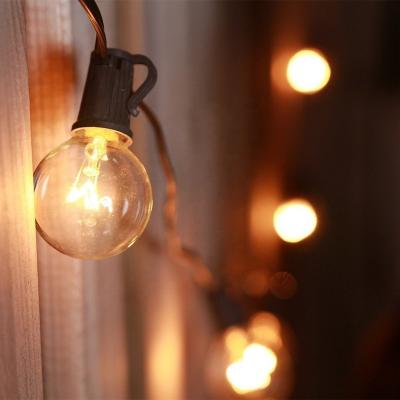 China LT UL Clear Glass G40 Edison String Light Home Sense of the Festival 50 for sale