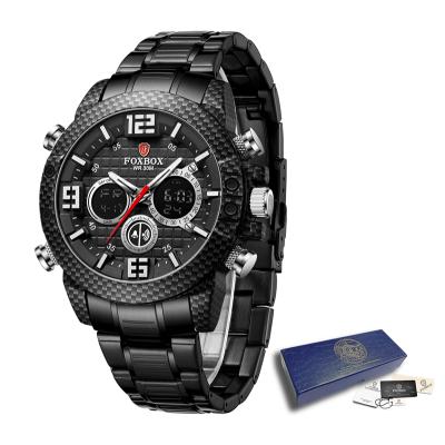 China Wholesale Cheap Wholesale Men's Brand Automatic Date LIGE Luxury Black Chronograph Sports Chronograph Waterproof Digital Watches For Men for sale