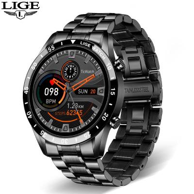 China LIGE LIGE Top Touch Screen Men Business Smartwatch Sports Men's Watch Heart Rate Monitoring IP67 Waterproof Smart Watch Man for sale