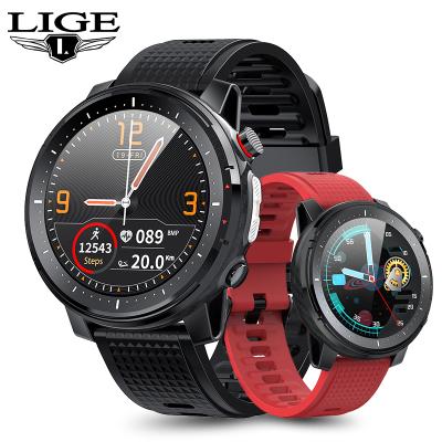 China LIGE 2021 Touch Screen Mens Smart Watches New Arrivals Wearable Devices Block Tangan Pria Fitness Tracker IP68 Waterproof Smart Watch For Men for sale