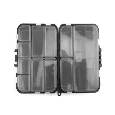 China Competitive Price 026# Compartments Mini Fishing Tackle Box Lures Outdoor Fishing Hooks Baits Square Holder Plastic Rack Storage Case for sale