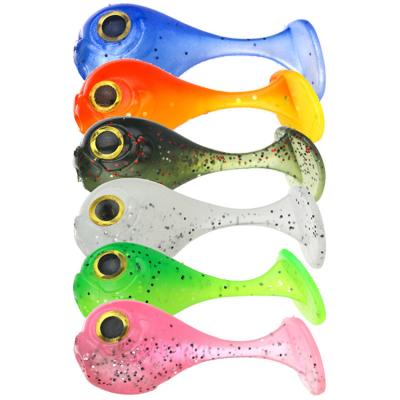 China Good quality sample available professional manufacture plastic artificial soft fishing lure with T-tail for sale