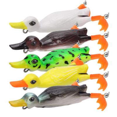 China Wholesale Available Wholesale Plastic Soft Small Fishing Lure Factory Price Sample Spinning Duck for sale