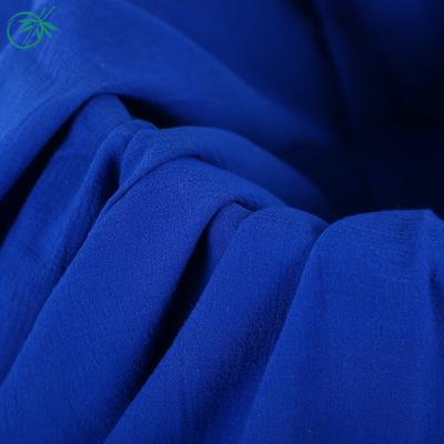 China Sustainable Manufacturer Supplier Professional Cotton Materials Plain 100% Crepe Fabric for sale