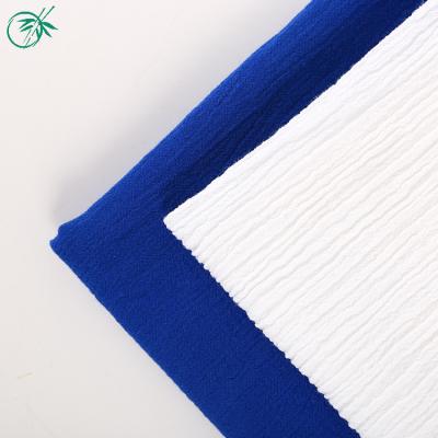 China Good Quality Viable White Solid Cotton Light Crepe 100% Cotton Fabric For Mask for sale