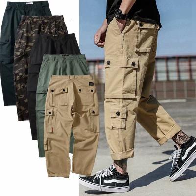 China Breathable Men High Quality Casual Multi-pocket Straight-Leg Slouchy Pants for sale