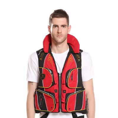 China Multi-pocket Adult Detachable Super Buoyancy Life Jacket Sea Fishing Professional Surfing Drift Surfing Water Skiing Life Vest for sale