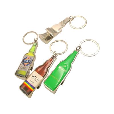 China Viable Wholesale Custom Printed Bottle Openers Logo Wedding Gift Metal Beer Bottle Openers Keychain Keychain Bottle Opener for sale