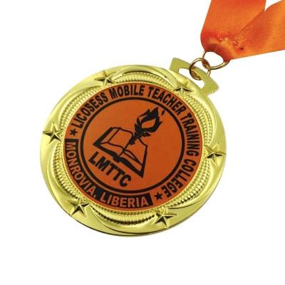 China Activity reward /souvenirs good quality sports medal gold plated sports metal medal medallion free design for sale