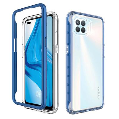 China Shockproof. Frontier applicable OPPO A93 A53 5G two-in-one transparent case three anti-drop phone case anti-drop cover device for sale