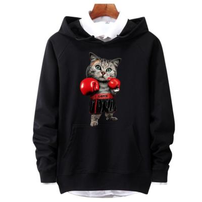 China Chinese Mills French Terry High Quality Logo Printed 100% Cotton Anti-pilling Pull Over Sweatshirts Hoodies for sale