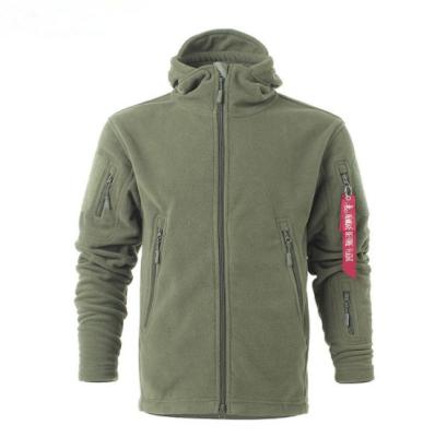 China Oliver Green Winter Men's Zipper Up Warm Performance Viable Heavyweight Fleece Hoodie Jacket for sale