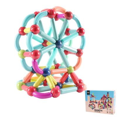 China Construction Toy Hot Sales Factory Wholesale DIY Kid Educational Toy Magnet Building Blocks Magnetic Sticks for sale