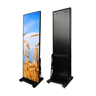 China P2.5 Indoor Movable Variable Message Signs Led Screen Billboardled Poster Display for sale