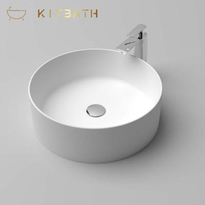 China 2022 Hot Sale Wash Basin Portable Artificial Stone Bathroom Sink Outdoor Sink for sale