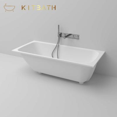 China KITBATH Factory Good Quality Portable White Rectangular Tubs Bathtubs Built In Baths for sale