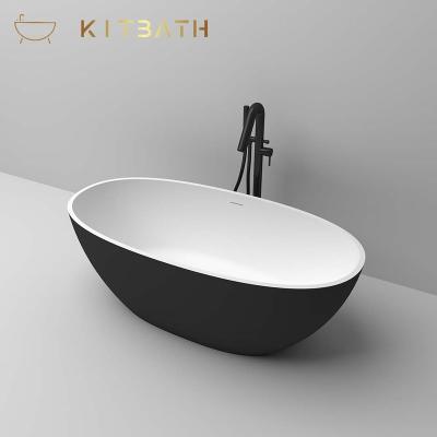 China Luxury Outdoor Solid Resin Stone Bathtub Eco-friendly New Europe Free Modern Design Kitbath For Hotel And Home for sale