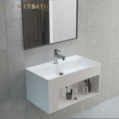 China KITBATH Wall Sink America Market Portable Wall Hung Washbasin White Bathroom Sinks for sale