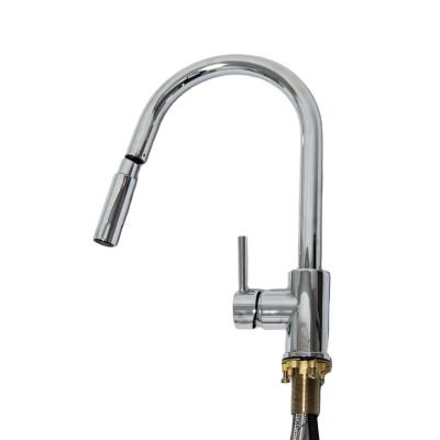 China Nice Quality UPC Modern 304 Stainless Steel Basin Kitchen Mixer Tap Pull Down Floor Stand Faucets for sale