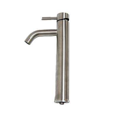 China Wholesale SUS 304 Single Handle Gunmetal Stainless Steel Bathroom Mixer Tall Basin Faucets Floor Stand Faucets Brass for sale