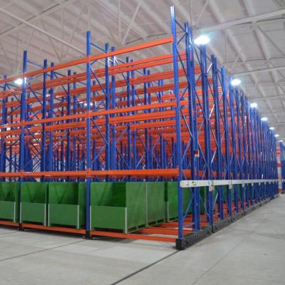 China Corrosion Protection Warehouse Storage Racking Electric Movable Rack for sale