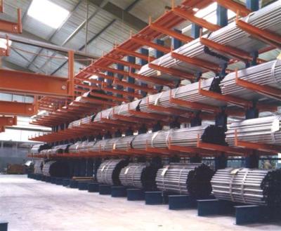 China Cantilever storage rack made of economical corrosion protection steel pipe for sale