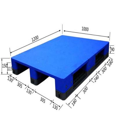 China Double Faced Double Side HDPE Plastic Pallet For Warehouse Storage for sale