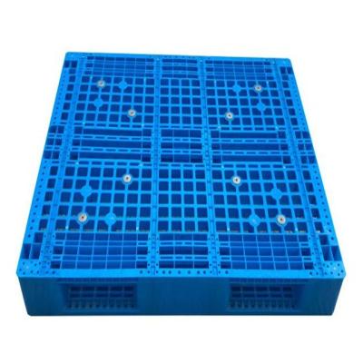 China Custom Euro Heavy Duty Virgin HDPE Single Faced Plastic Pallet for sale