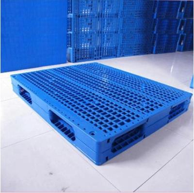 China Euro HDPE Single Faced Heavy Duty Plastic Pallet for sale