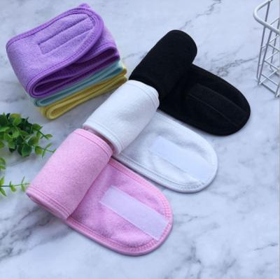 China Hair Accessories New Arrival Makeup Spa Wash Face Hair Band Custom Microfiber Skin Care Headband Elastic Hair Bands for sale