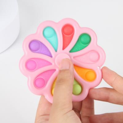 China 2021 single spinner dimple fidgety fidget spinner dimple fidgety spinner free release snap spinner toys trigger hand snap toys for sale