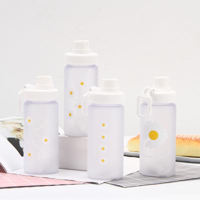 China OEM New 500ml Best Sustainable Drinks Bottle Water Design Fashion Customizable Flowers Printing Plastic Water Bottle for sale