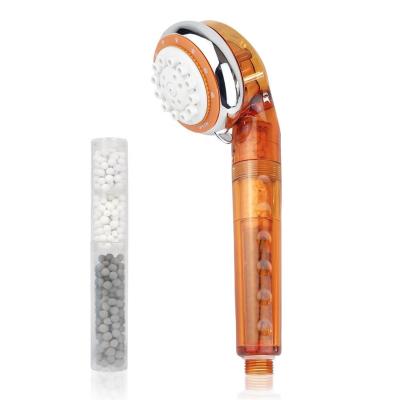 China With Diverter Sparkpod Shower Head Multi Filter Ionic Stone Shower Head for sale