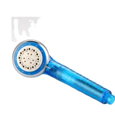 China With Referral Good Quality Hot Sale Multi Colors To Choose Transparent Filter Stone Ionic Shower Head for sale