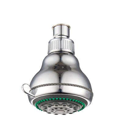 China With High Quality Small Shower Head ABS Material Water Conserving Chrome Diverter Home Use Shower Head for sale