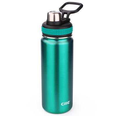 China Sustainable Exquisite Structure Manufacturing Eco-friendly Sport Creative Portable Double Wall Insulated Stainless Steel Water Bottle for sale